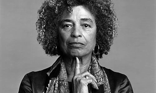 The multicultural lounge in Markley Hall, rededicated on October 17, 1991, celebrates the renowned and controversial political activist, Angela Davis.