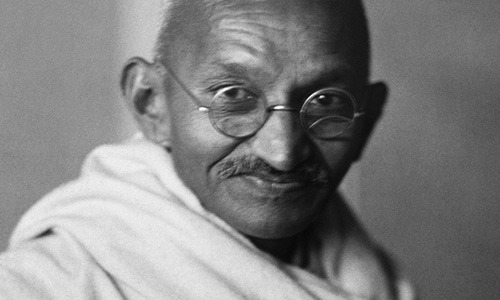 The Oxford Hall's minority culture lounge pays tribute to Mahatma Gandhi, a civil rights pioneer who initiated the practice of non-violent protest.