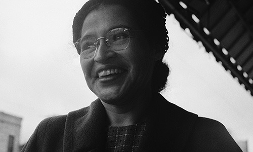 The Rosa Parks Lounge in Stockwell Hall was dedicated in 1973 and represents Park's dignity and strength in the struggle to end racial segregation.